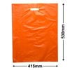 Large Plastic Carry Bag Orange 415 x 530