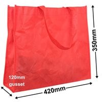 Red Reusable Non Woven Polypropylene fabric bag