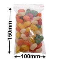 Resealable Press Seal Bags 100x150mm 50µm (Qty:1000)