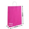 A3 Pink Paper Carry Bags 310x420mm (Qty:250)