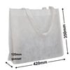 White Reusable Non Woven Polypropylene fabric bag