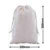 Drawstring Calico Bags 300x200mm | Natural Calico (Qty:50)