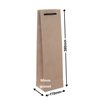 Deluxe Kraft Paper Single Wine Bottle Bags 110x390mm (Qty:100)