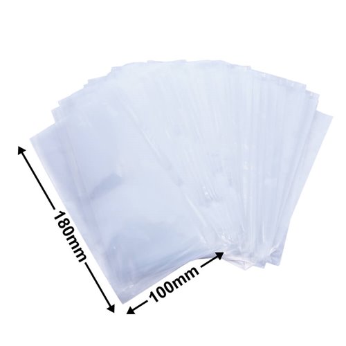 Clear plastic poly bags 100x180mm 35 m food grade material