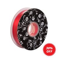 Double sided Satin Ribbon Red 25mm wide x 30m per roll
