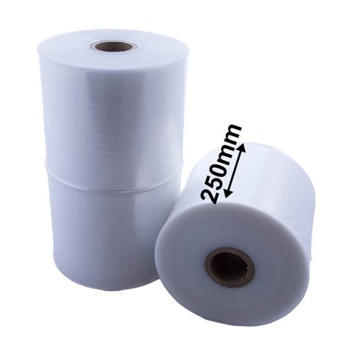 250mm Wide Tube - 100µm 15kg Roll - dimensions