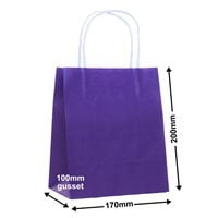 Paper Carry Bag Purple 170x200 + 100