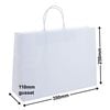 White Paper Carry bags 350x250+110