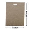 Large Gold Plastic Carry Bags 415x530mm (Qty:100)