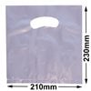 Small Plastic Carry Bag Silver 210 x 230