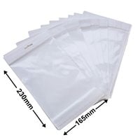 Hangsell Bags with White Headers 230x165mm 35µm (Qty:100)