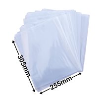 Poly Bags 255x305mm 35µm (Qty:100)