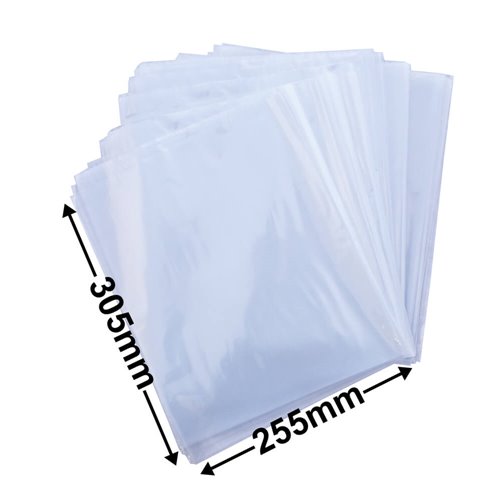 Poly Bags 255x305mm 35µm (Qty:100) - dimensions