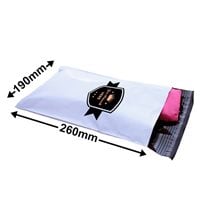 Custom Printed 2 Colours 2 Sides Tamper-Proof Courier Bags 260x190mm