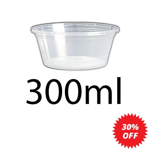 Chanrol clear 300ml round (C10) - dimensions