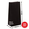 Paper Gift Bags Black 130x260+80 - no handles