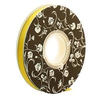 Double sided Satin Ribbon  Yellow 10mm wide x 30m per roll