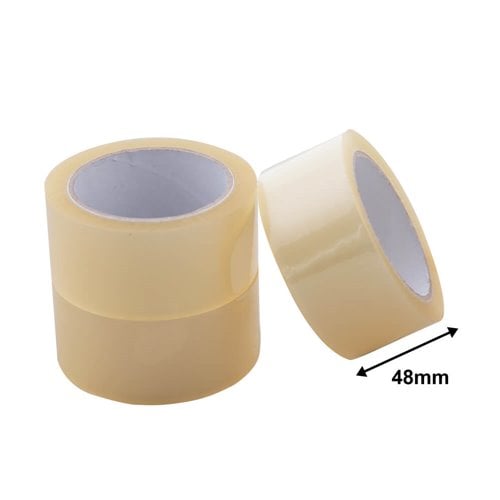 Packaging Tape Acrylic 48mm Clear Economy - dimensions