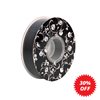 Double sided Satin Ribbon Black 25mm wide x 30m per roll