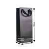 Black Matte Laminated Single Wine Bottle Gift Bags (Qty:20)