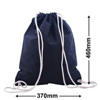 Calico Backpack Bags 460x370mm | Black (Qty:50)