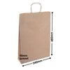 Brown Paper Carry Bags 340x480mm (Qty:50)