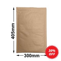 Honeycomb Paper Padded Mail Bags Size 6 300x405mm (Qty:50)