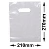 Small Clear Plastic Carry Bag - 210mm x 270mm