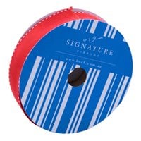 Grosgrain Red Ribbon with white stitching