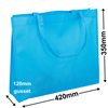 Aqua Blue Reusable Non Woven Polypropylene bag