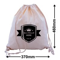 Calico Backpack Drawstring Bag