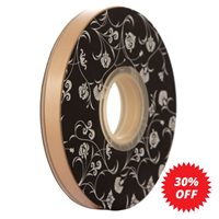 Double sided Satin Ribbon Nude 10mm wide x 30m roll