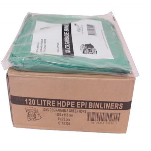 Bin Liner 120 litre EPI  degradable - dimensions