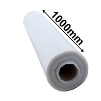 Centrefold Plastic Roll Clear - 100µm - 1m opening to 2m