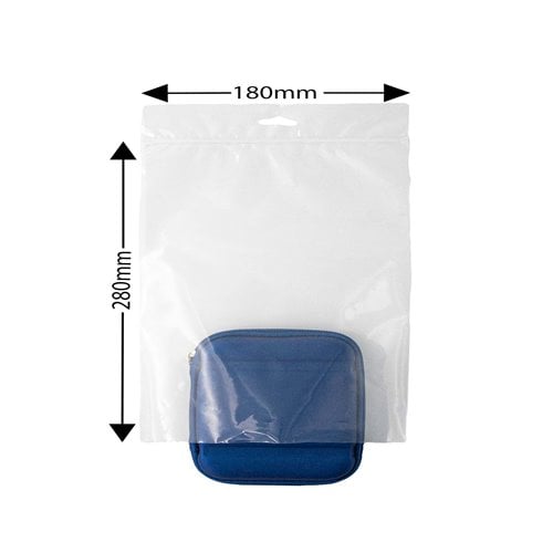 Maxigrip Bottom Loading Resealable Bags - 280x180mm 75µm (Qty:1000) - dimensions