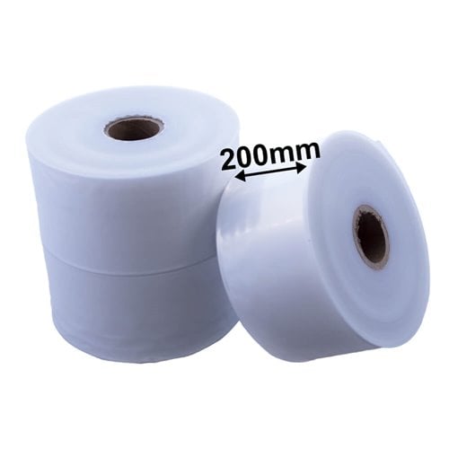 200mm Wide Tube - 100µm 15kg Roll - dimensions