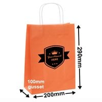 Junior Coloured Paper Bags available in 8 Colours