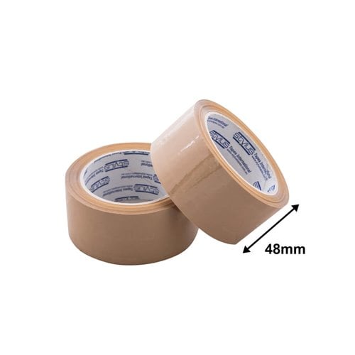 Packaging Tape Hot Melt 48mm Brown Premium - dimensions