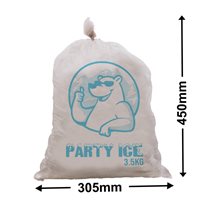 Plastic 3.5kg Ice Bag 25um