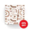 Abstract Brown Pattern Wrapping Paper Roll (Length: 60M)