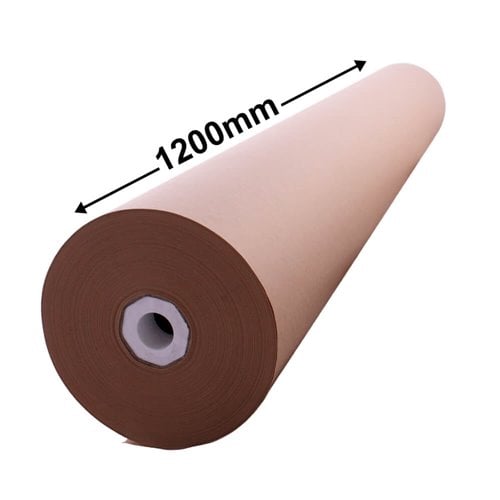 Brown Kraft Paper Roll - 1200mm wide - dimensions