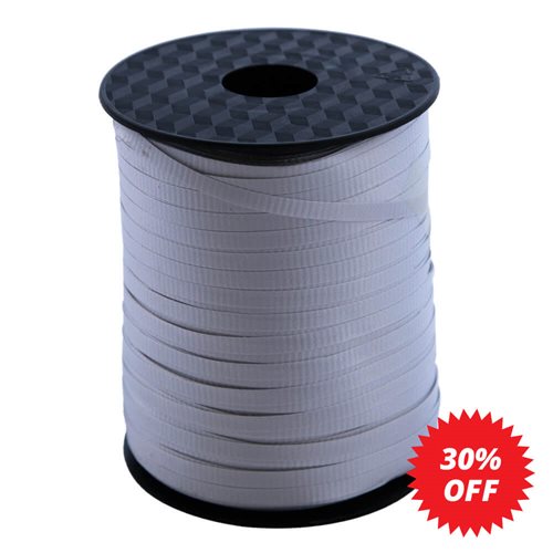 Curling Ribbon Silver 5mm wide x 457m per roll - dimensions