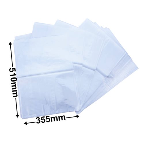 Poly Bags 355x510mm 35µm (Qty:100) - dimensions