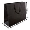 Black Boutique Rope Handle Gloss Bags 405x330mm (Qty:50)