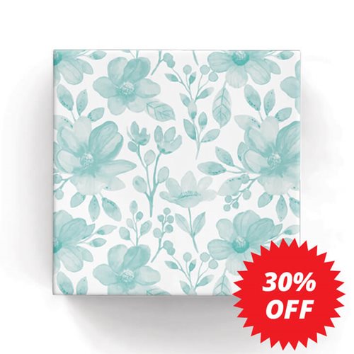 Floral Green Wrapping Paper Roll (Length: 60M) - dimensions