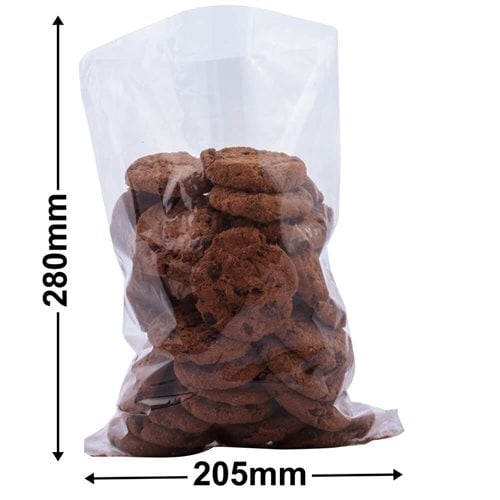 Cellophane Bags - Size 36 - 205 x 280mm - dimensions