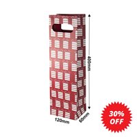 Single Matte Presents Wine Bag Die Cut Handle