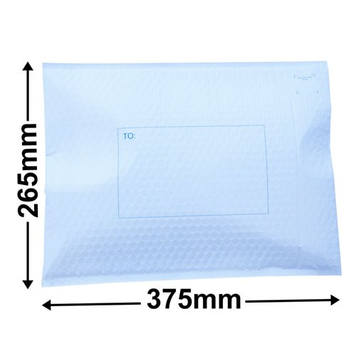 Plastic Mailers - 265 x 375 Bubblewrap inside - dimensions