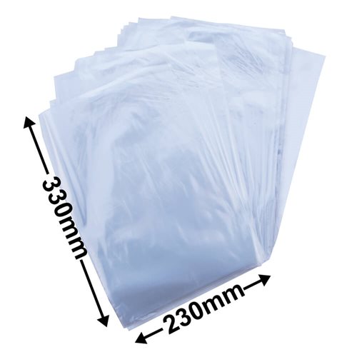 Poly Bags 230x330mm 35µm (Qty:100) - dimensions