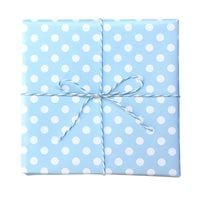 White Dots on Blue Wrapping Paper Roll